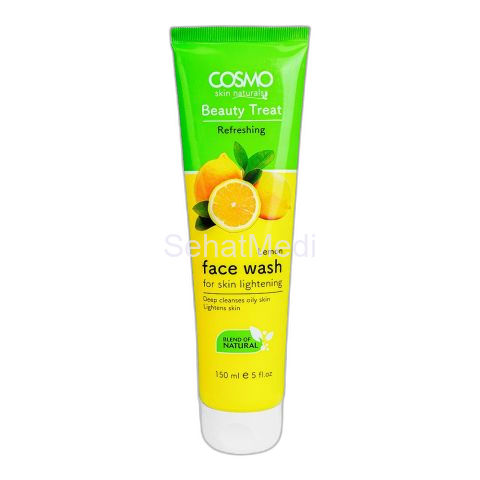 Cosmo Beauty Treat Refreshing Lemon Skin Lightening Face Wash, 150ml