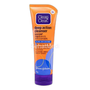 Clean & Clear Improved Formula Deep Action Cleanser, Oil Free, 100g