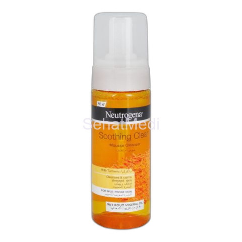 Neutrogena Soothing Clear Turmeric Mousse Cleanser, For Spot Prome Skin, 150ml