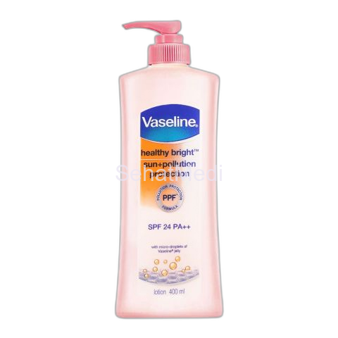 Vaseline Healthy Bright Sun & Pollution Protection SPF24 PA++ Body Lotion Pump, 400ml