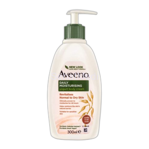 Aveeno Daily Moisturising Yogurt Body Cream, Normal To Dry Skin, 300ml