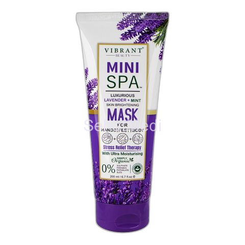 Vibrant Beauty Mini SPA Luxurious Lavender+Mint Skin Brightening Mask, 200ml