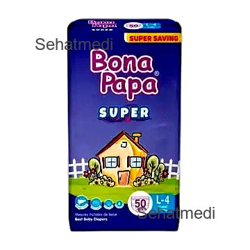 Bona Papa Baby Diapers Super Maxi Large Size 4 50Pcs
