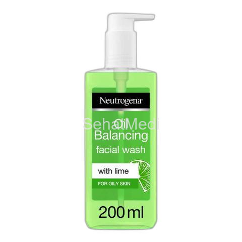 Neutrogena Oil Balancing Facial Wash, With Lime, For Oily Skin, 200ml