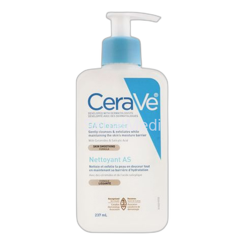 CeraVe Skin Smoothing Gently & Exfoliates SA Cleanser, 237ml