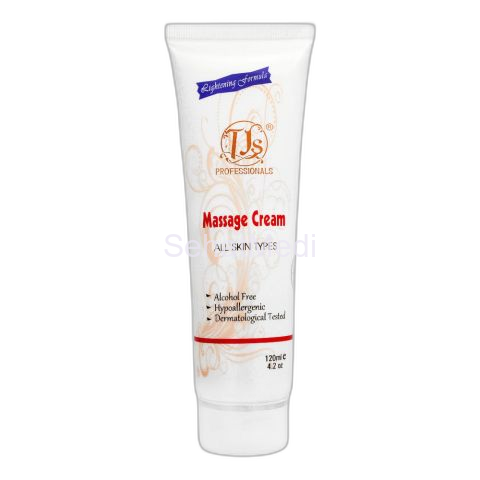 TJs Professionals Massage Cream, Alcohol Free, All Skin Types, 120ml