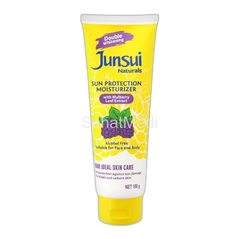 Junsui Double Whitening Sun Protection Moisturizer, Alcohol Free, 100g