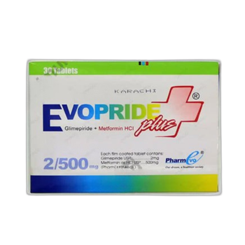 Evopride Plus Tablets 2/500mg