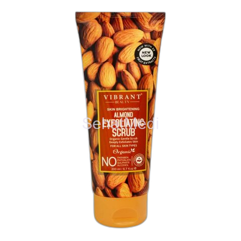 Vibrant Beauty Brightening Exfoliating Almond Scrub, For All Skin Types, 200ml