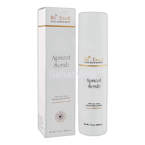 Re : Excell Face Bath & Body Apricot Scrub, 200ml