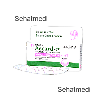 Ascard 75mg tablet 3x10's