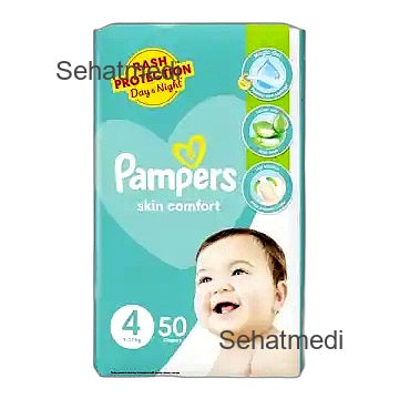 Pampers Baby Diapers Mega Pack Large Size 4 50Pcs