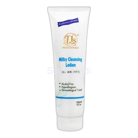 TJs Professionals Milk Cleansing Lotion, Alcohol Free, All Skin Types, 120ml