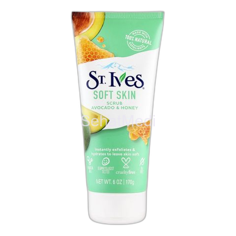 St. Ives Soft Skin Avocado & Honey Scrub, Tube, 170g