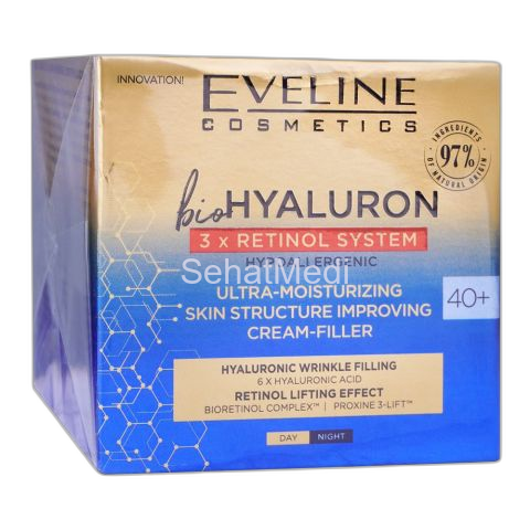 Eveline Bio Hyaluronic, 40+ Day & Night Cream, 50ml