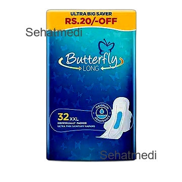 Butterfly Ultra Big Saver Sanitary Pads Long Xxl 32Pcs