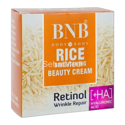 BNB Rice Brightening Beauty Cream With Wrinkle Repair Retinol & Hyaluronic Acid