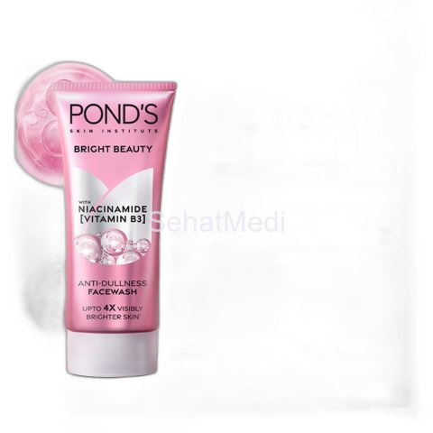 Pond's Bright Beauty Anti-Dullness Face Wash With Niacinamide & Vitamin B3, 100g