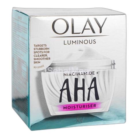 Olay Luminous Niacinamide+AHA Moisturizer, 50g