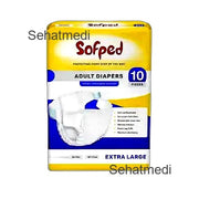 Sofped Adult Diapers Size Xlarge 10Pcs
