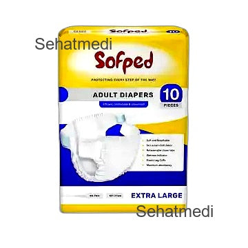 Sofped Adult Diapers Size Xlarge 10Pcs