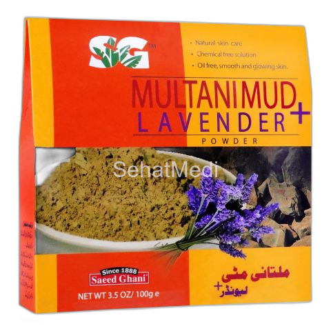 Saeed Ghani Multani Mud+Lavender Powder, 100g