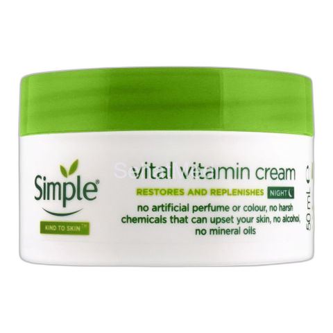 Simple Vital Vitamin Night Cream, 50ml