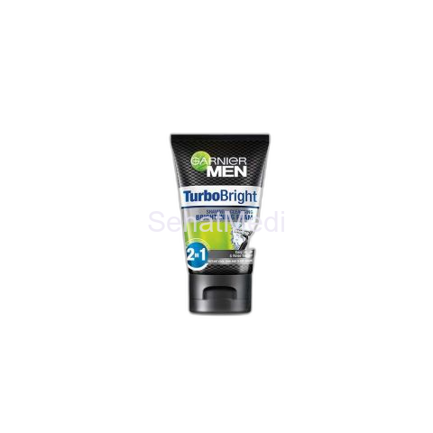 Garnier Turbo Bright Face Wash & Shaving Foam 50ml - Daily Grooming Solution for Menâ€™s Skin