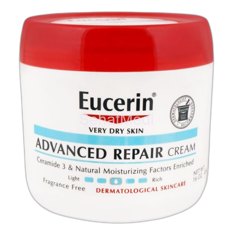 Eucerin Advanced Repair Cream, Very Dry Skin, Fragrance Free, 454g