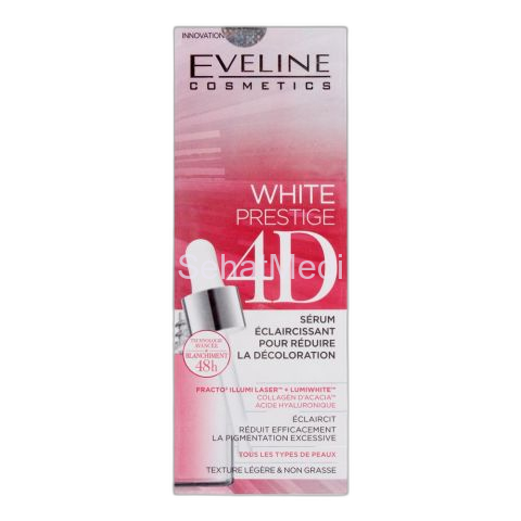 Eveline 48H White Prestige 4D Lightening Serum Booster, 18ml