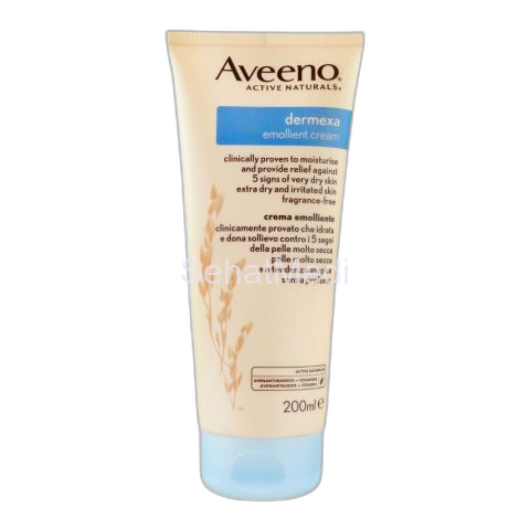 Aveeno Active Naturals Dermexa Emollient Cream, Fragrance Free, 200ml