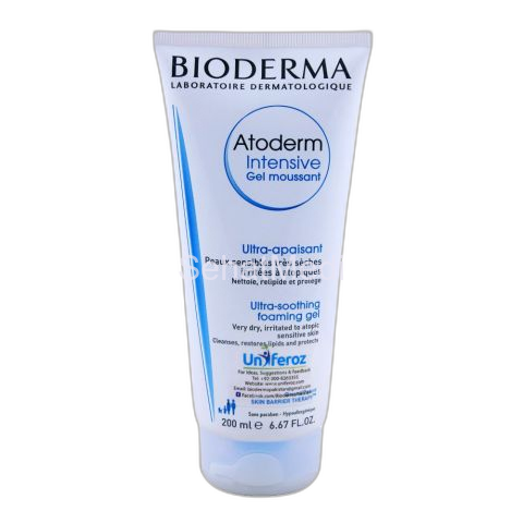 Bioderma Atoderm Intensive Gel Moussant, Ultra-Soothing Foaming Gel, 200ml