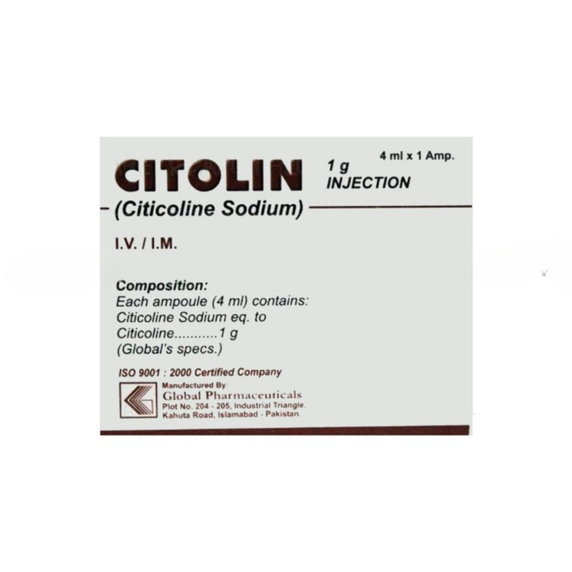 Citolin Injection 1g
