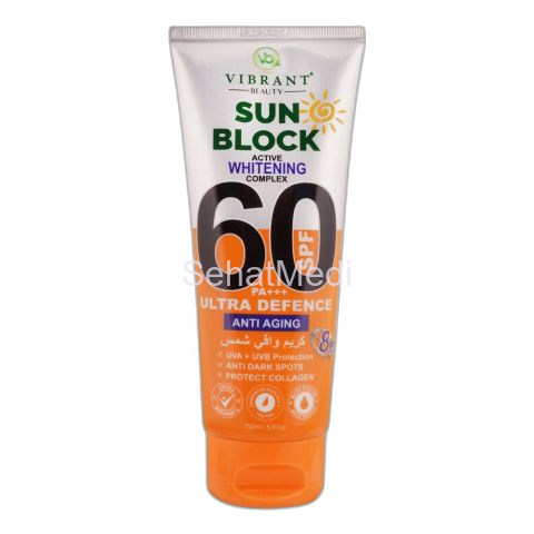 Vibrant Beauty Sun Block Anti Aging Ultra Defence, SPF60, 150ml