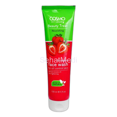 Cosmo Beauty Treat Nourishing Strawberry Oil Control Skin Face Wash, 150ml