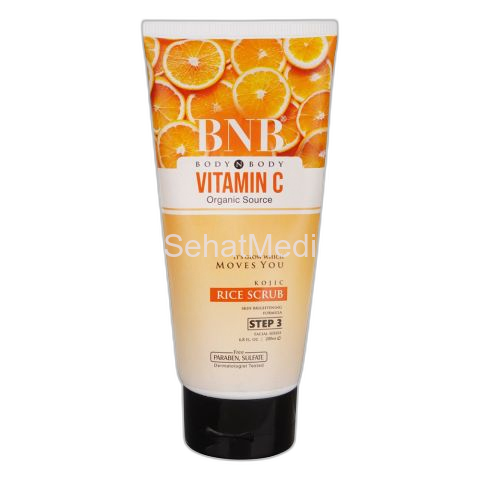 BNB Organic Source Vitamin C Rice Scrub, 200ml