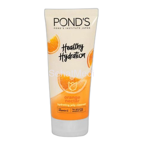 Pond's Healthy Hydration Orange Nectar Hydrating Jelly Cleanser, For Glowing/Smooth Skin, 100g