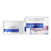 Eveline Double White+ Vitamin C Intensely Whitening Mattifying Day & Night Cream, All Skin Types, 50ml