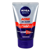 Nivea Men Acne Oil Clear Anti Acne Foam Face Wash, For All Skin Types, 100g