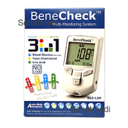 3 In 1 Meter (Blood Glucose, Total Cholesterol, Uric Acid) With 25 Glucose Strip