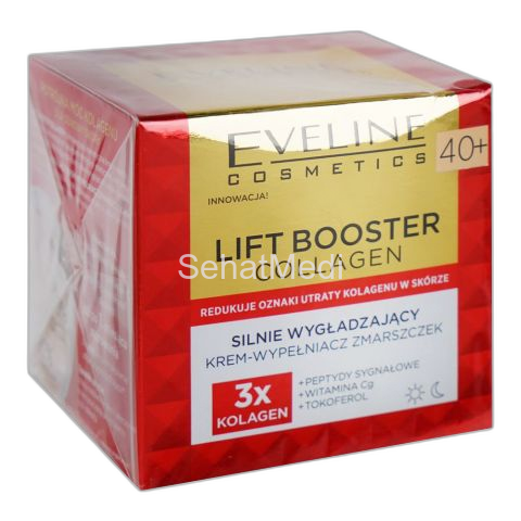 Eveline Lift Booster Collagen Strongly Smoothing Wrinkle Filler Anti-Aging Cream 40+, 50ml