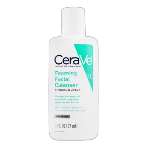 CeraVe Foaming Facial Cleanser, Normal To Oily Skin, 87ml