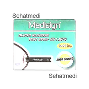 Medisign Blood Glucose Test Strips Ms-1 Auto (Box = 25 Test Strips)