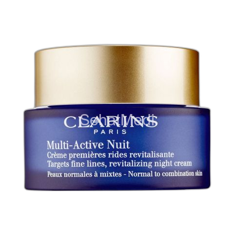 Clarins Paris Multi-Active Nuit Revitalizing Night Cream, Normal To Dry Skin, 50ml