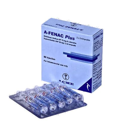 A-fenac Plus 75mg|2ml / 20mg|2ml injection 5 Ampx2ml