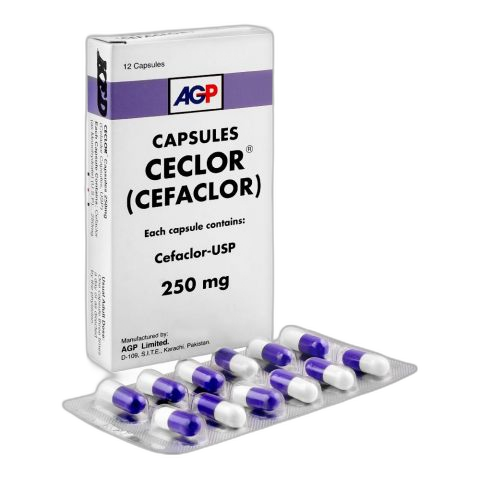 AGP Pharma Ceclor Capsule, 250mg, 12-Pack