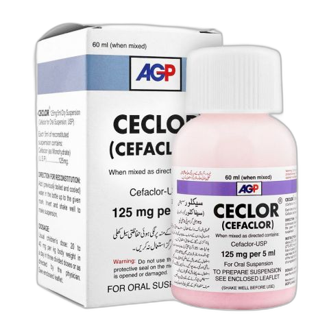AGP Pharma Ceclor Suspension, 125mg/5ml, 60ml