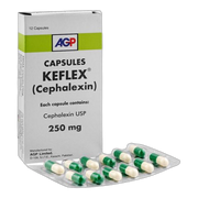 AGP Pharma Keflex Capsule, 250mg, 12-Pack