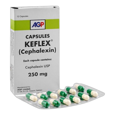 AGP Pharma Keflex Capsule, 250mg, 12-Pack