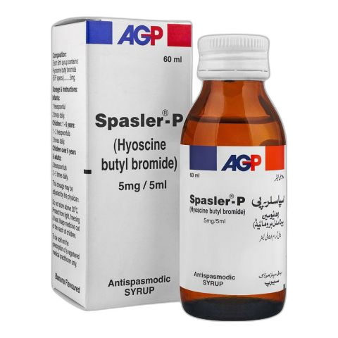 AGP Pharma Spasler-P Syrup, 5mg/5ml, 60ml
